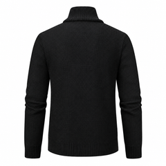 Róisín Lane | Cian Checked Stand-Collar Jacket | Black | back | Studio 1:1