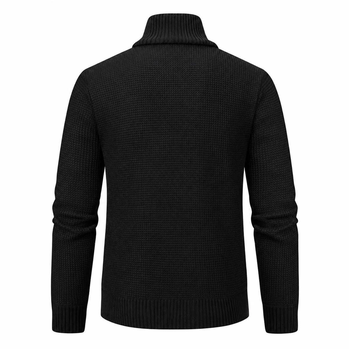 Róisín Lane | Cian Checked Stand-Collar Jacket | Black | back | Studio 1:1