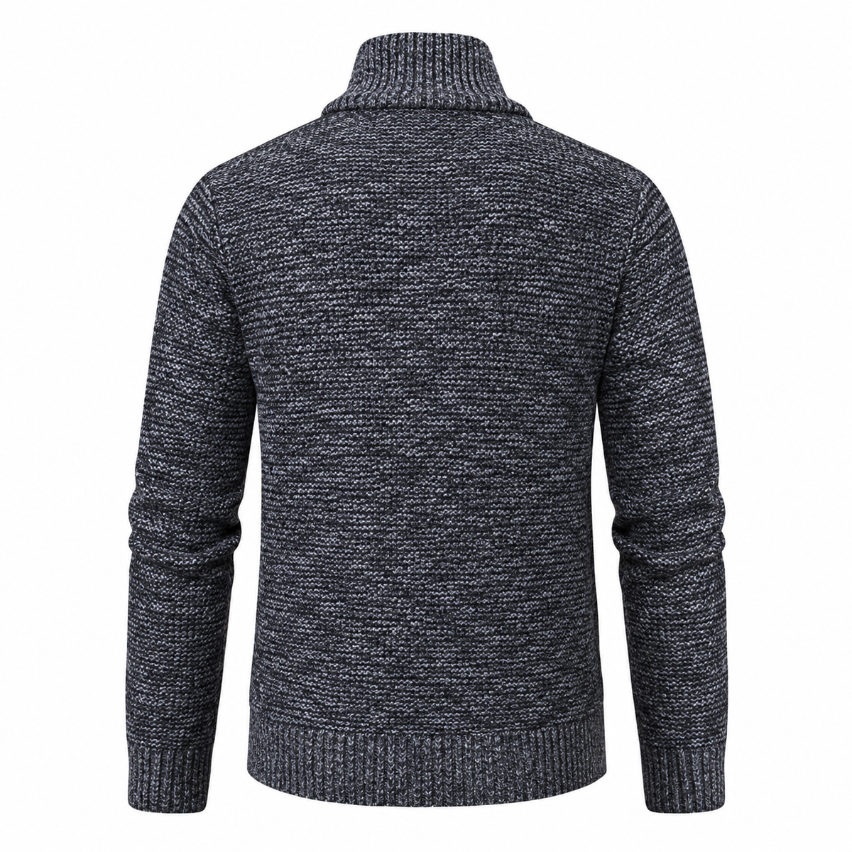 Róisín Lane | Cian Checked Stand-Collar Jacket | Dark Gray | back | Studio 1:1