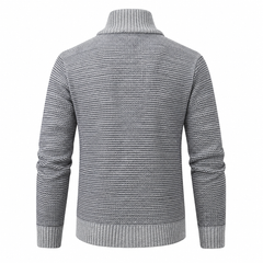 Róisín Lane | Cian Checked Stand-Collar Jacket | Light Gray | back | Studio 1:1