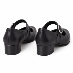 Róisín Lane | Béibhinn Retro Mary Jane Shoes | Black | back | Studio 1:1