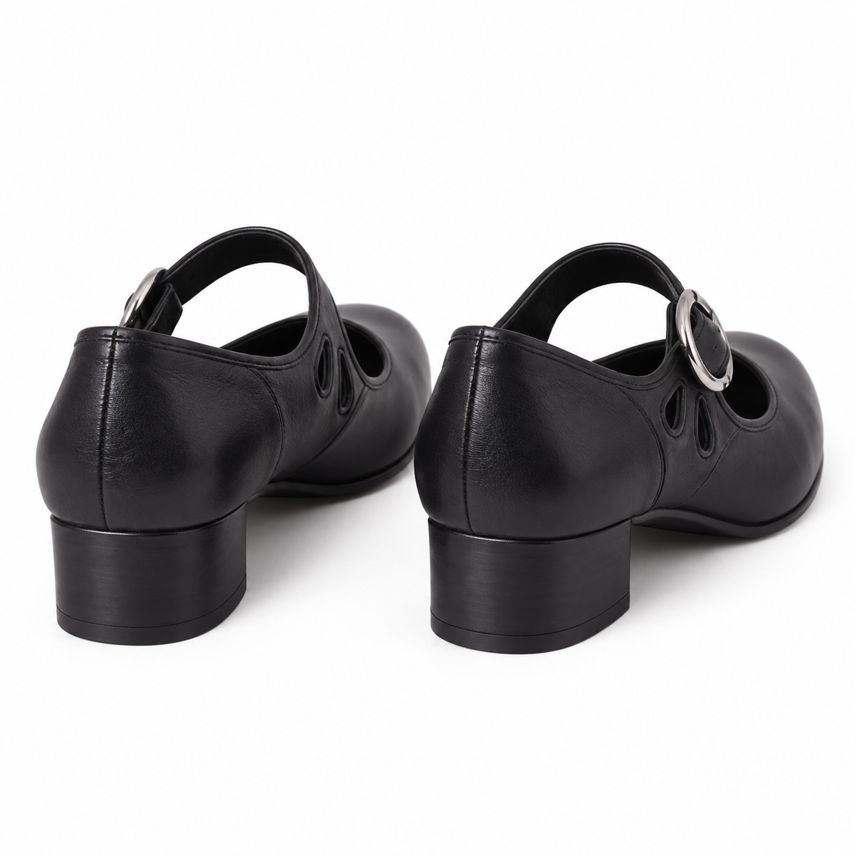 Róisín Lane | Béibhinn Retro Mary Jane Shoes | Black | back | Studio 1:1
