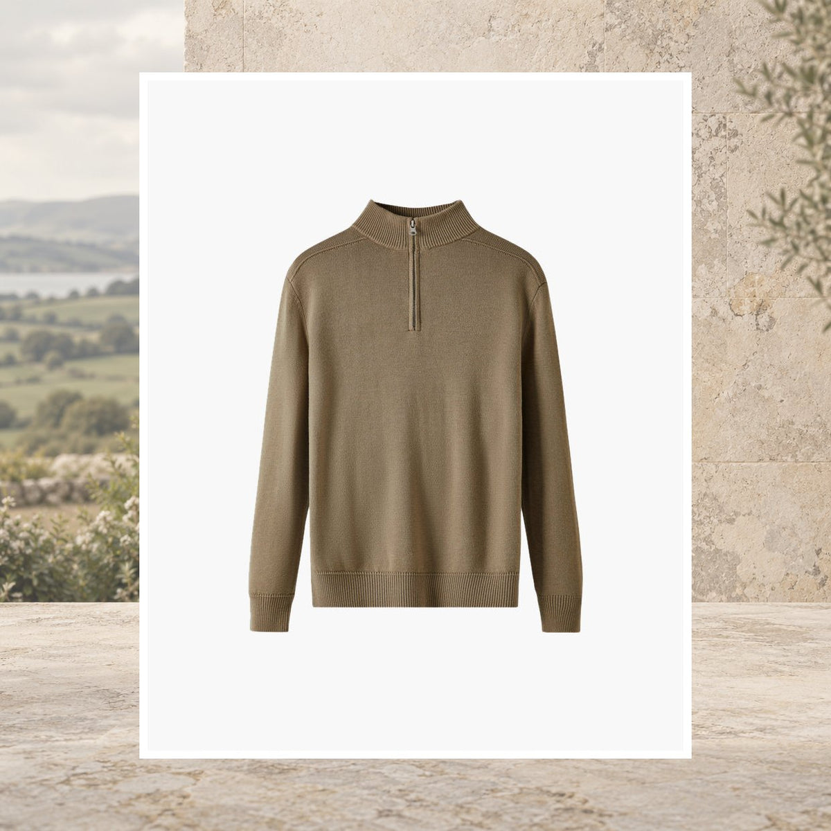 Dermot Merino Half-Zip